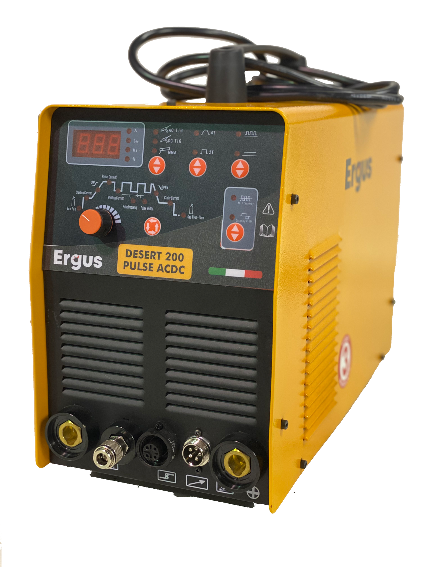 SALDATRICE INVERTER TIG DESERT 200 PULSE AC/DC HF con TORCIA TIG E CAVO MASSA