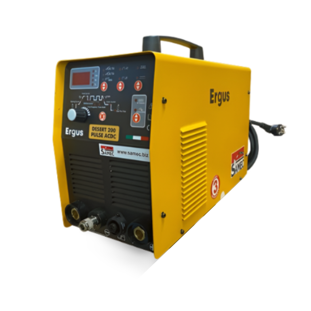 SALDATRICE INVERTER TIG DESERT 200 PULSE AC/DC HF con TORCIA TIG E CAVO MASSA