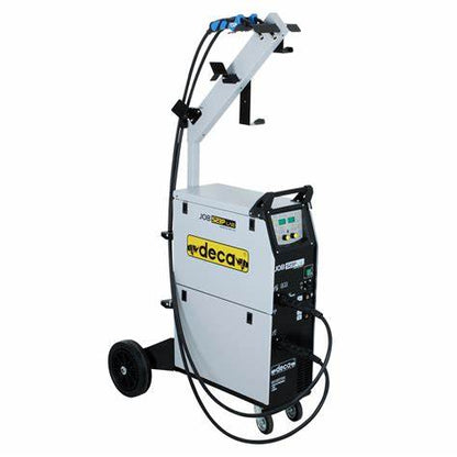 SUPER OFFERTA: SALDATRICE INVERTER MULTIPROCESSO DECA JOB 523P LAB CON 2 TORCE DA 3 mt, DOPPIO PULSATA