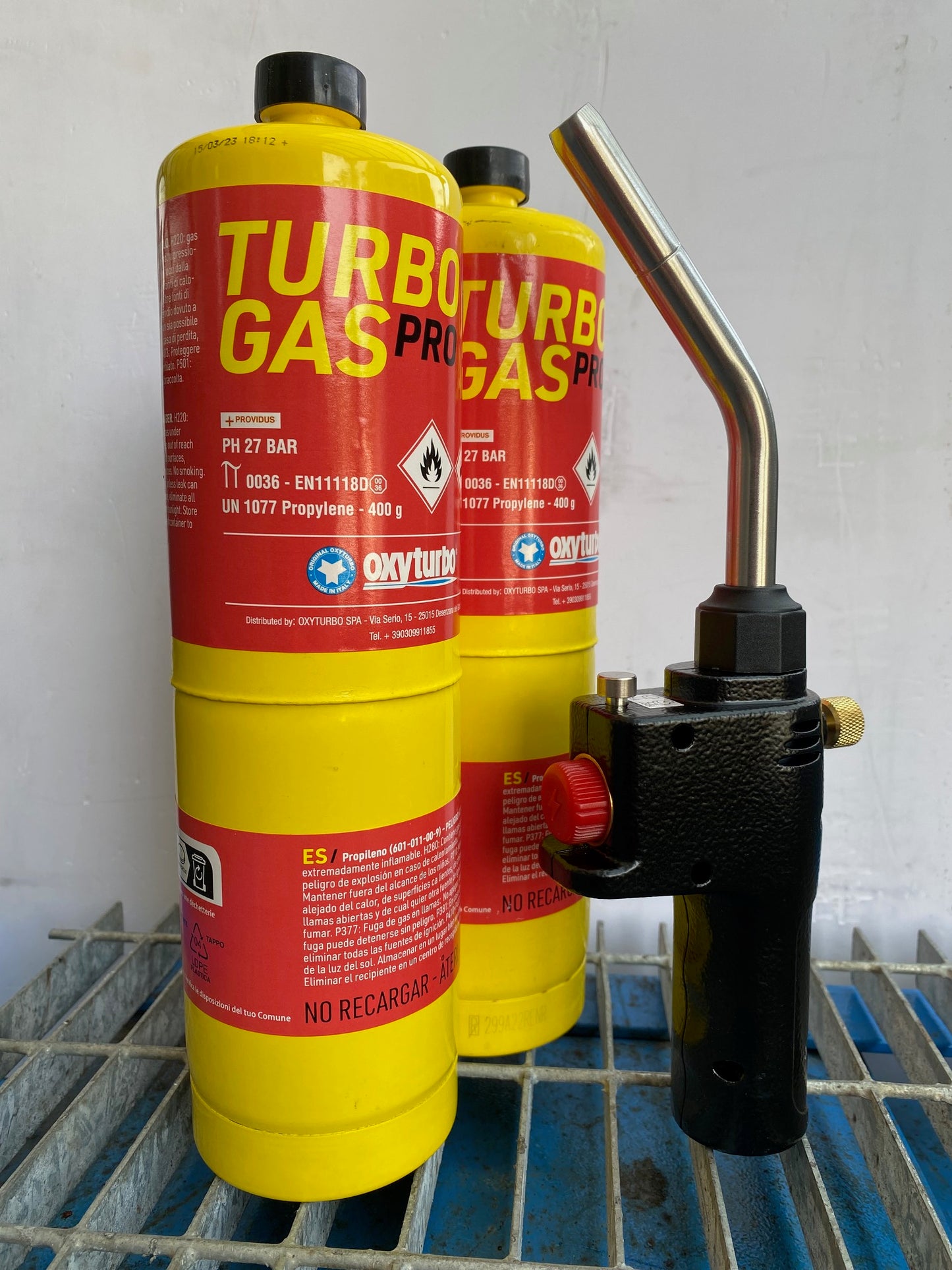 KIT SALDOBRASATURA RAPIDO, 1 CANNELLO PIEZOELETTRICO E 2 BOMBOLE DA 400 gr