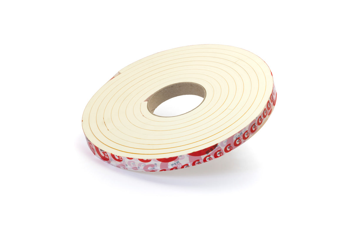 Rotolino in gomma, Guarnizione adesiva, EPDM bianco