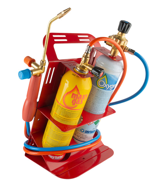 Kit Saldatura e Brasatura Oxyturbo TURBO SET 90 Bombole Usa e Getta | Impianto Autogeno Compatto