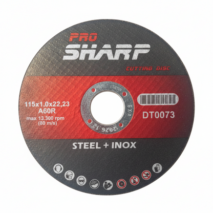 Dischi da Taglio Acciaio/Inox PRO SHARP 115x1,0 mm (scatola 50 pz)