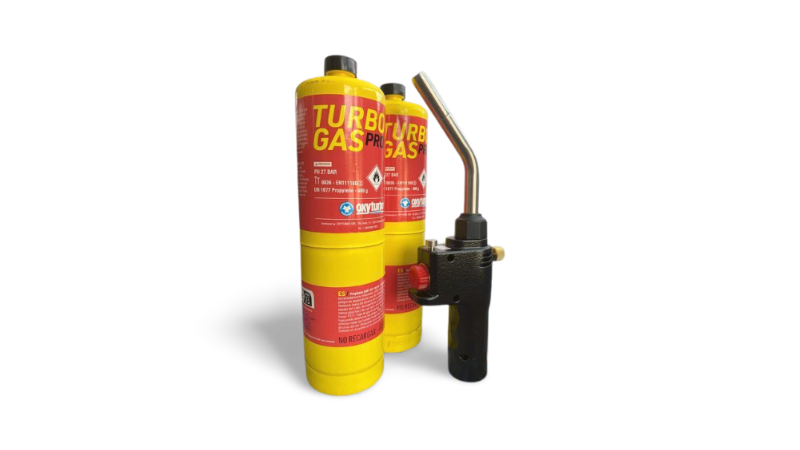 KIT SALDOBRASATURA RAPIDO, 1 CANNELLO PIEZOELETTRICO E 2 BOMBOLE DA 400 gr
