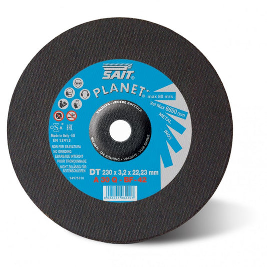 Disco da Taglio SAIT PLANET DT 230x3,2x22,23 mm ferro/inox (10 pz)
