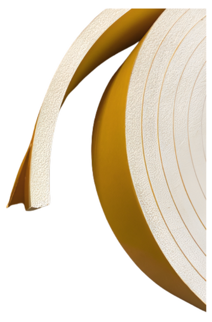 Guarnizione in silicone Espanso FDA, per ambiente alimentare, bianco, adesivo, 200 Kg/mc.