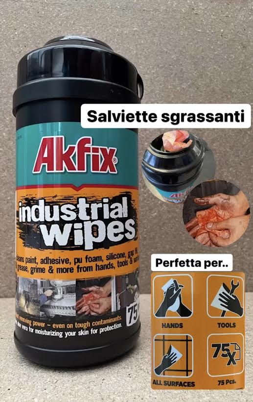 Salviette sgrassanti, INDUSTRIAL WIPES Akfix