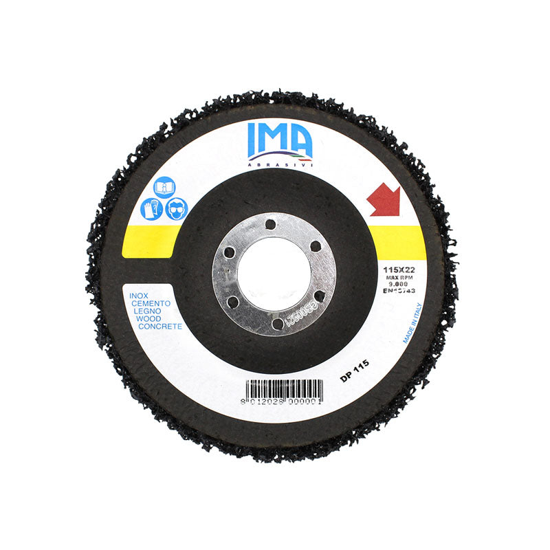 Dischi in Polifibra su Supporto in Fibra di Vetro IMA 115x22 mm (5 pz)