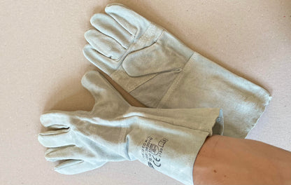 Guanti crosta lunghi rinforzati per SALDATURA